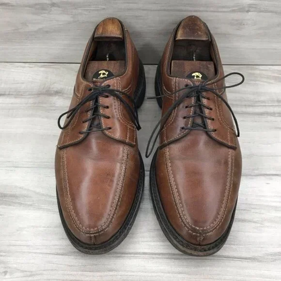 Allen Edmonds Shoes Mens 8.5D Wilbert Brown Leather Derby Oxford Allen Edmonds (Wilbert) Men main image 4